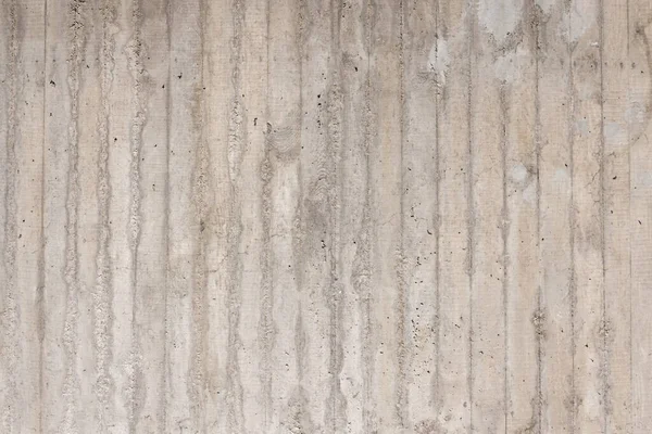 Fair Faced Concrete Wall Vertical Wood Linings Imprints — Stock Photo, Image