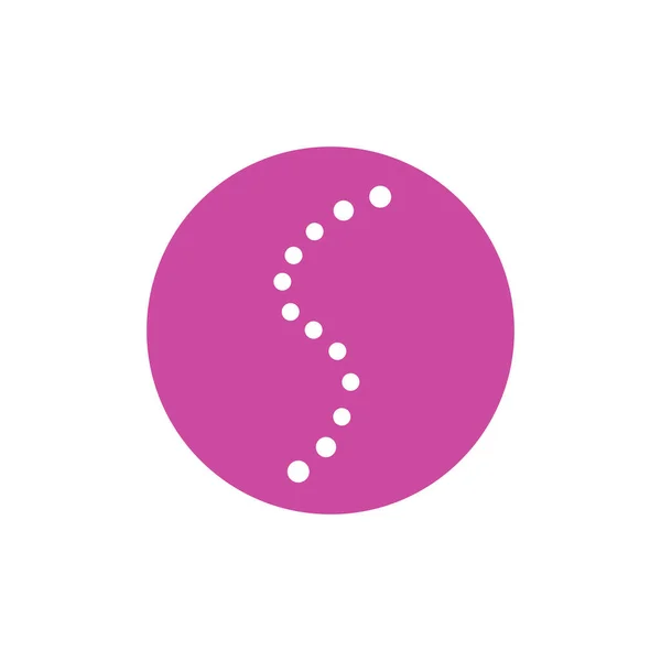 Spine Sign Symbool Kunst Logo Geïsoleerd Wit — Stockvector
