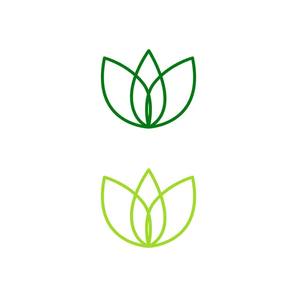 Wellness Lotus Signe Symbole Art Logo Isolé Sur Blanc — Image vectorielle