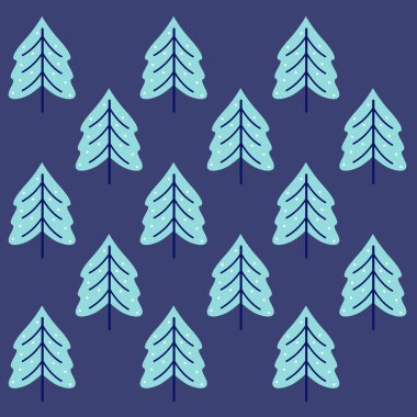 Noel Mavi Ağaçları Arkaplan, Desen, Doku