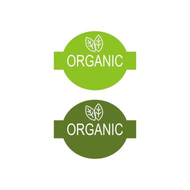 Organik Yeşil Etiketler Beyazda