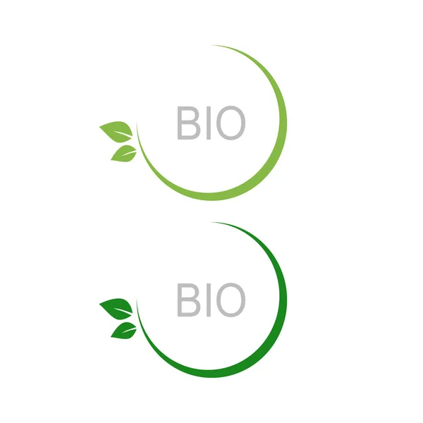 Bio Circle Sign Symbol Logo Isolated White — Stock Vector