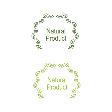 Doğal Ürün İşareti, Sembol, Beyaz Renkli Logo