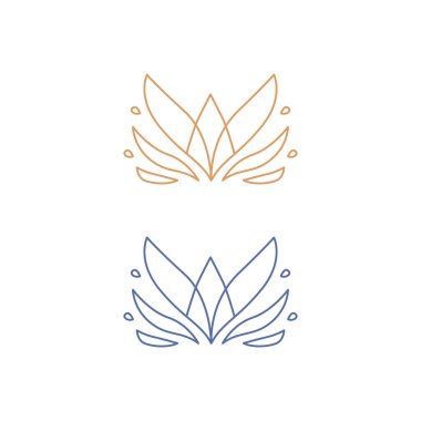 Doğal Lotus İşareti, Sembol, Sanat, Logo Beyazda İzole Edildi