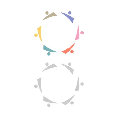 PEOPLE TOGETHER TEAMWORK SIGN, SYMBOL