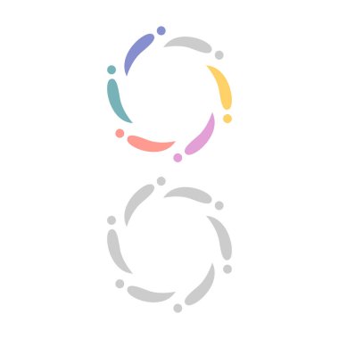 Colorful Team Sign, Symbol, Logo