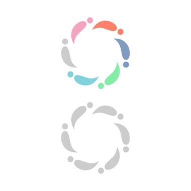 Colorful Team Sign, Symbol, Logo