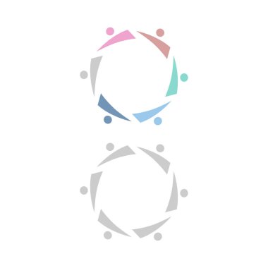 Colorful Team Sign, Symbol, Logo