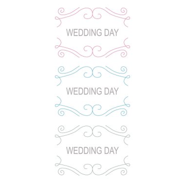 Wedding Day Luxury colorful Ornaments Set
