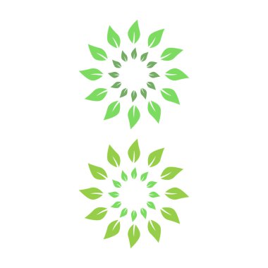 Doğal Yaprak İşareti, Sembol, Beyaz üzerinde logo izole