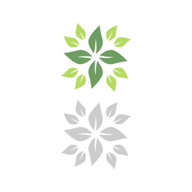 Doğal Yaprak İşareti, Sembol, Beyaz üzerinde logo izole