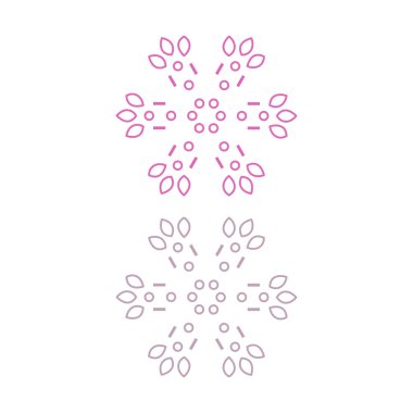 Natural Mandala Sign, Symbol, Logo isolated On White