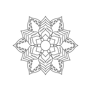 Luxury Premium Mandala Art perfect as Logo for Ayurveda, Health, Meditation, Spa Resorts