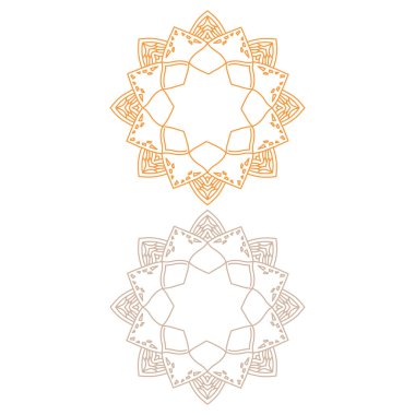 Luxury Mandalas Collection isolated on White