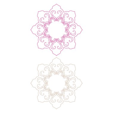 Luxury Mandalas Collection isolated on White