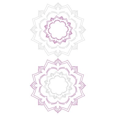 Luxury Mandalas Collection isolated on White