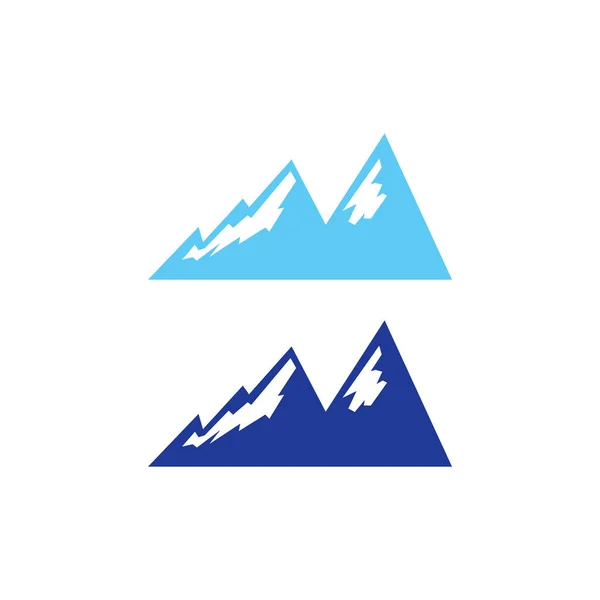 Góry Przygoda Podróże Wędrówki Symbol Logo Izolowany Białym — Wektor stockowy