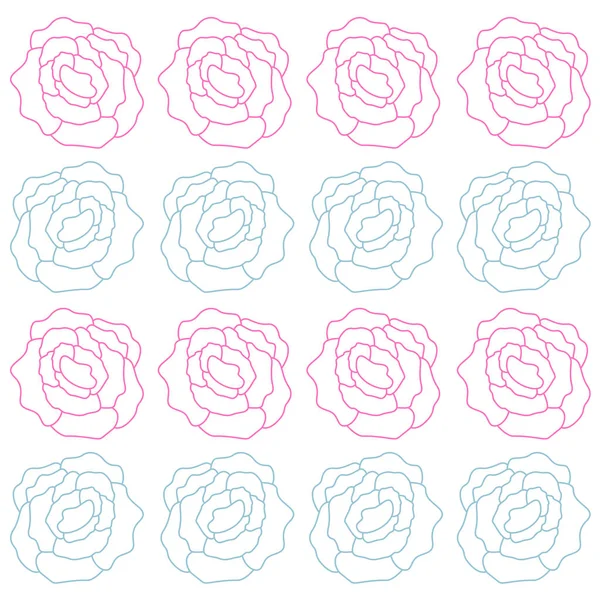 花のレトロな背景 パターン テクスチャ — ストックベクタ
