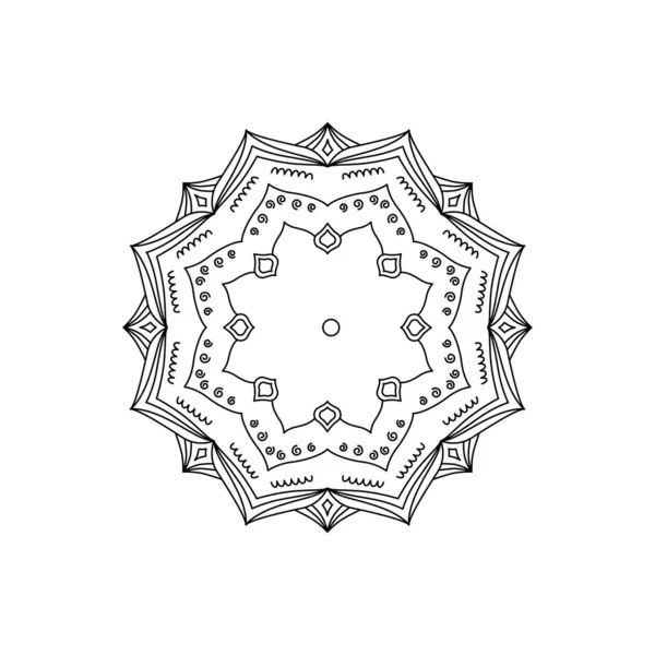 Φυσικό Γεωμετρία Mandala Σημάδι Σύμβολο Λογότυπο Που Απομονώνονται Λευκό — Διανυσματικό Αρχείο