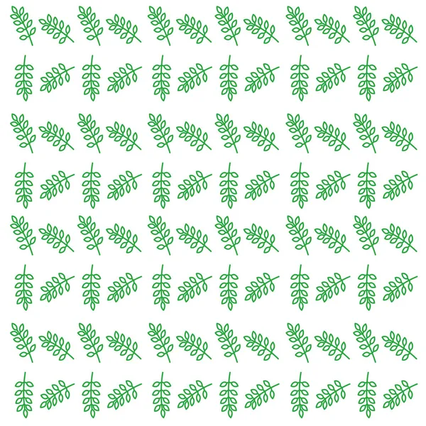 Natürliche Grüne Baumzweige Hintergrund Textur Muster — Stockvektor