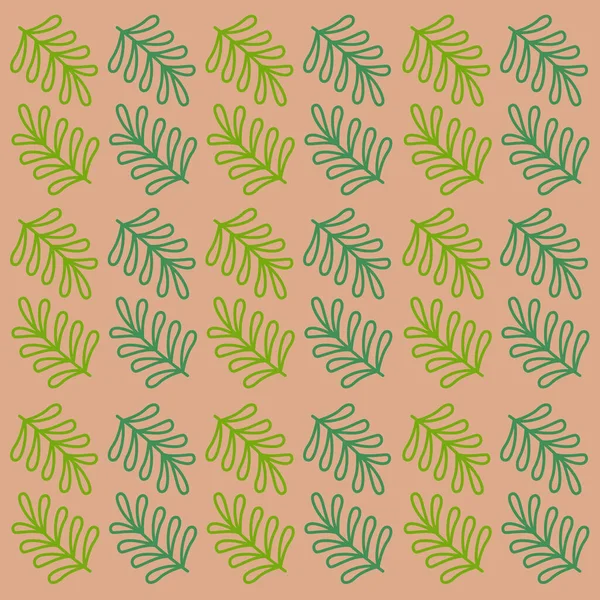 Natürliche Grüne Baumzweige Hintergrund Textur Muster — Stockvektor
