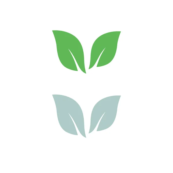 Folhas Naturais Bio Shop Sinal Símbolo Logo Isolado Branco — Vetor de Stock