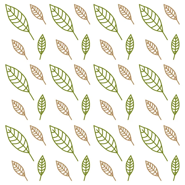 Spring Leaves Pattern Texture Background Vector — 图库矢量图片