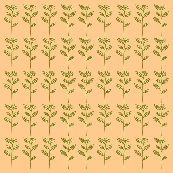 Natural Leaves Texture Pattern Background Vector — Stock Vector
