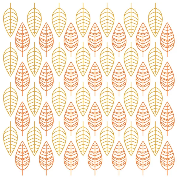 Spring Leaves Pattern Texture Hintergrundvektor — Stockvektor