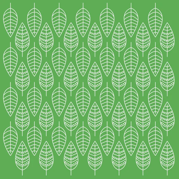 Spring Leaves Pattern Texture Background Vector — Stock Vector