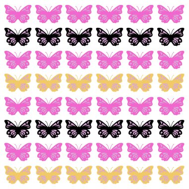 Yaratıcı Kelebekler Desen, Doku, Kalıp Vektörü