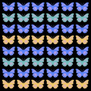 Yaratıcı Kelebekler Desen, Doku, Kalıp Vektörü