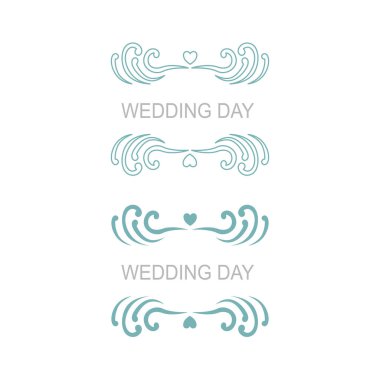 Düğün Günü Mavi Yaratıcı Sınırlar Beyazlar 'da İzole Edildi