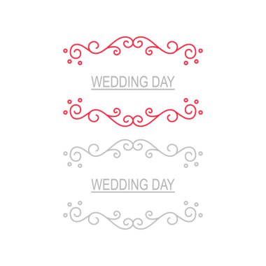 Düğün Günü Lüks Süslü Seti Beyazda izole edildi