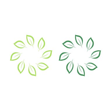 Doğal Yaprak İşareti, Sembol, Beyaz üzerinde logo izole