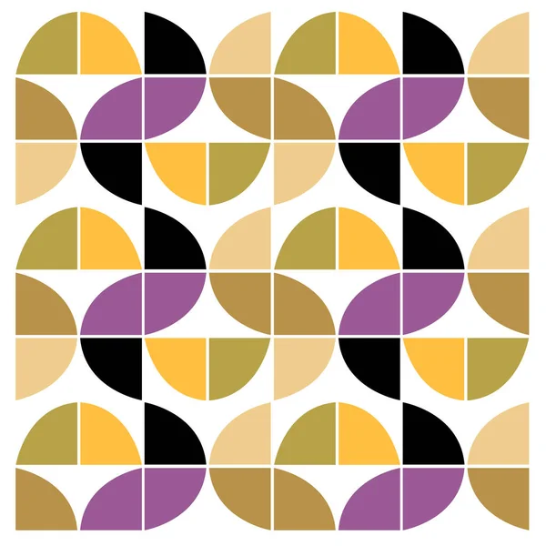 Geometric 70S Colorful Design Blocks Pattern Texture Background — Stock Vector