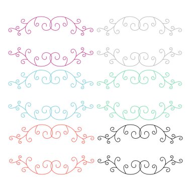 Düğün Günü Lüks Süsleme Etiketleri Beyazda Ayrı Ayarlandı