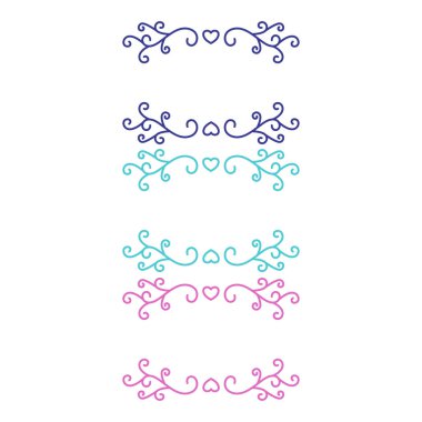 Düğün Günü Lüks Süsleme Etiketleri Beyazda Ayrı Ayarlandı