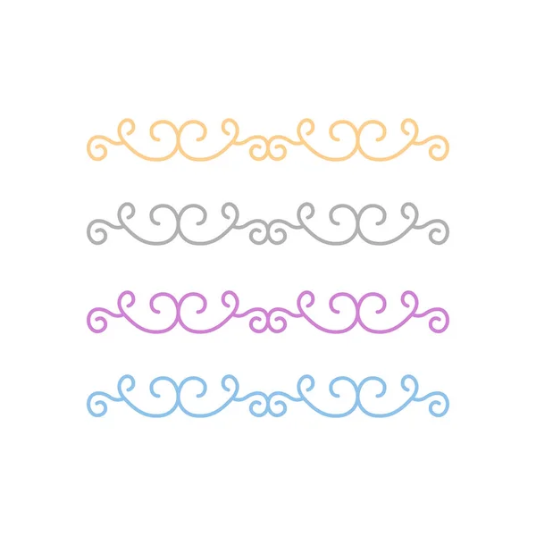Elegant Swirl Wedding Design Elements — Stock Vector
