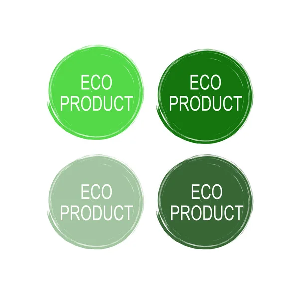 Etichette Dell Agricoltura Organica Del Prodotto Agricolo Eco Bio — Vettoriale Stock
