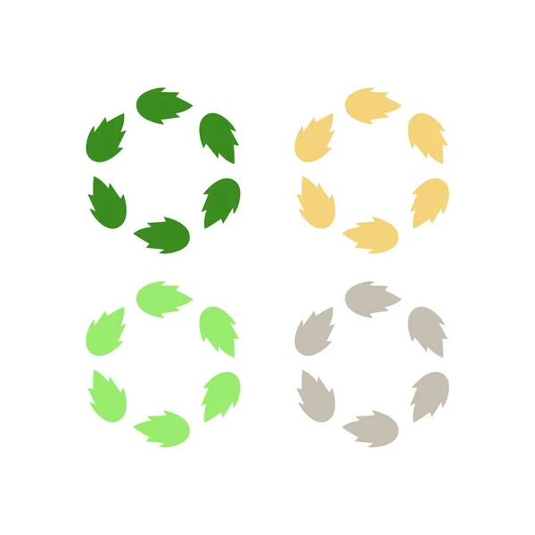 天然有機農業フレッシュフードエコバイオRaw食品製品ロゴ シンボル — ストックベクタ