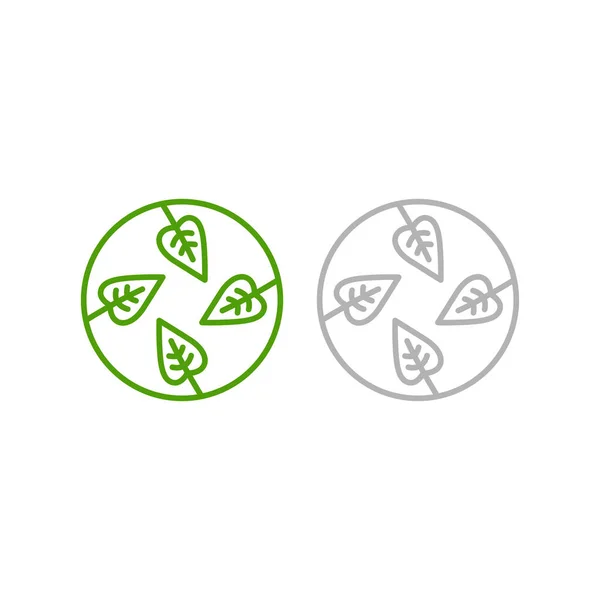 Természetes Szervezeti Farmányos Élelmiszerek Eco Bio Raw Food Terméktermék Logo — Stock Vector