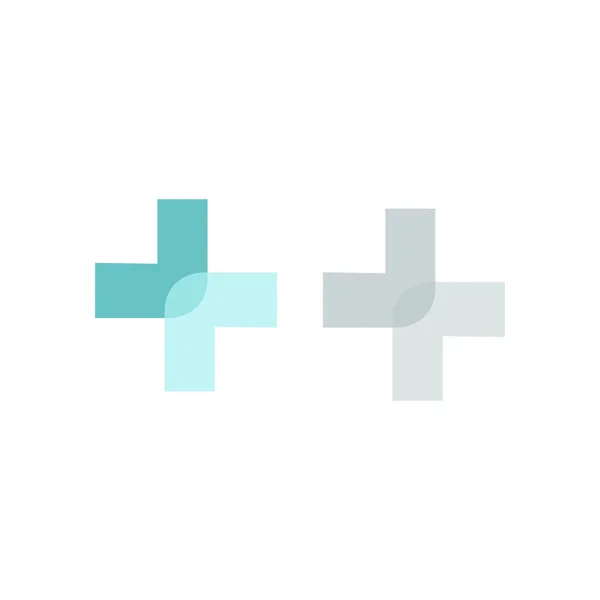 Blue Medical Cross Logo Für Pharmacy — Stockvektor