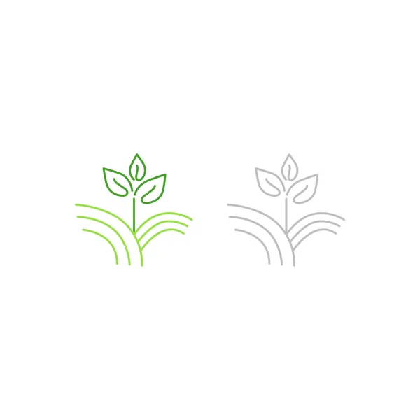 Natural Organic Farming Fresh Foo Bio Raw Food Product Logo — стоковий вектор