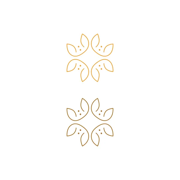 Ayurveda Resort Hotel Symbol Logo Wektor — Wektor stockowy