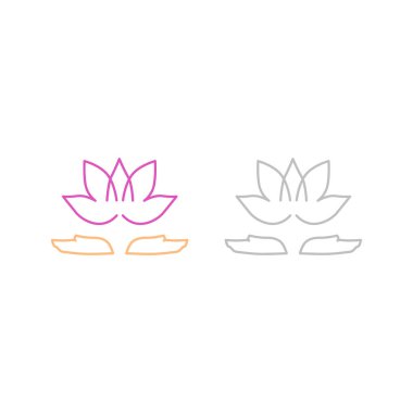 Healing Hands with Lotus Flower Sign Symbol Logo Vector clipart