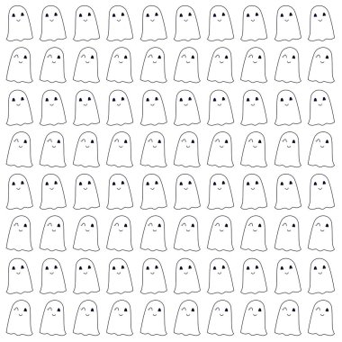 Cadılar Bayramı Hayaletleri Korkunç Desen Arkaplan DokusuName