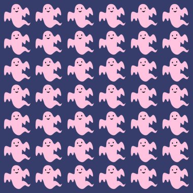 Cadılar Bayramı Hayaletleri Retro Desen Doku Arkaplanı