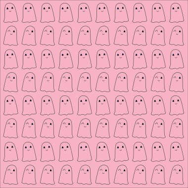 Pembe Desenli Şirin Hayaletler Arkaplanı