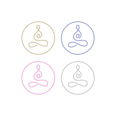 Sağlık Ayurveda Sembol Logo Vektörü